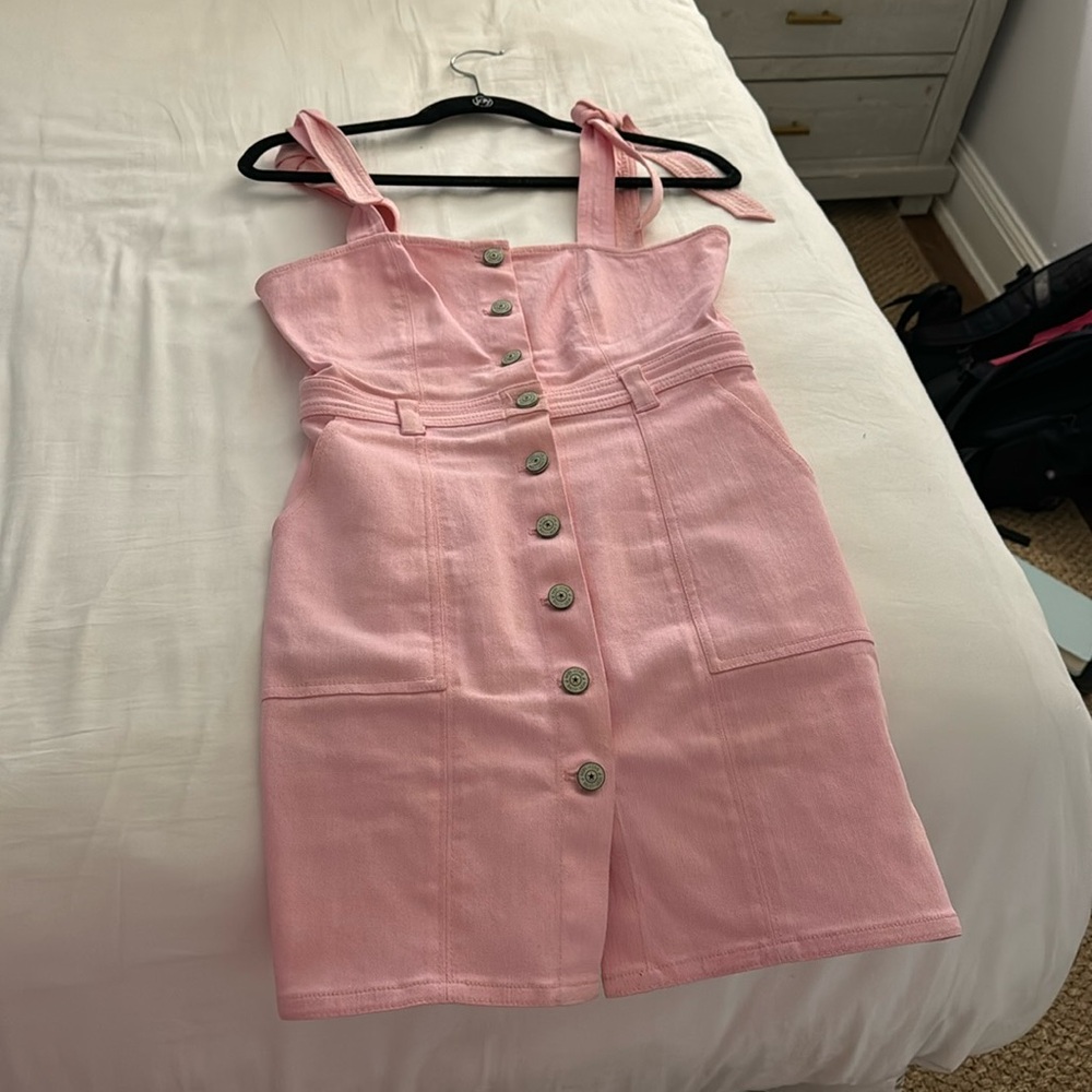 Pink denim cinq a sept dress